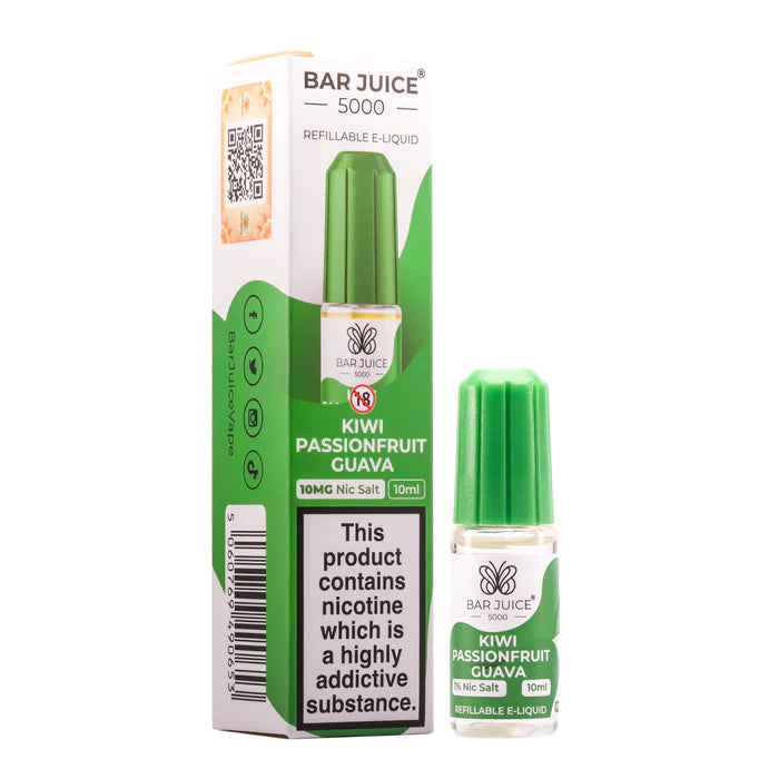 Kiwi Passionfruit Guava Nic Salt E-Liquid by Bar Juice 5000