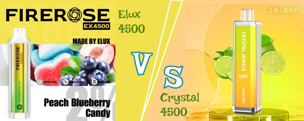 Elux Bar 4500 Puffs Vape vs. Crystal Bar 4500 Puffs Vape!