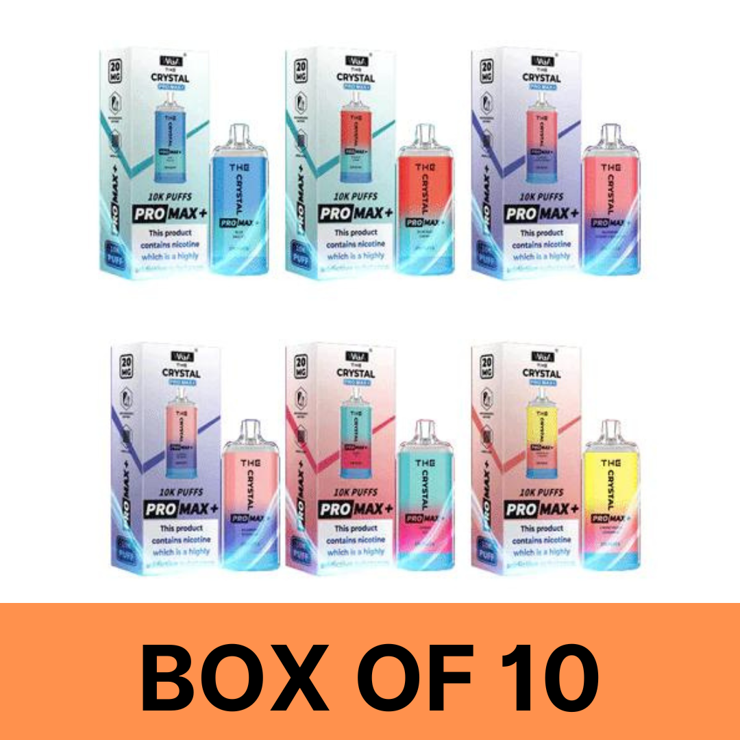 CRYSTAL PRO MAX 10000 PUFFS BOX OF 10
