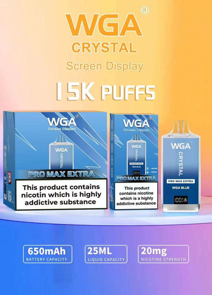 WGA Crystal Pro Max Ultra 15000 Puffs Disposable Vape