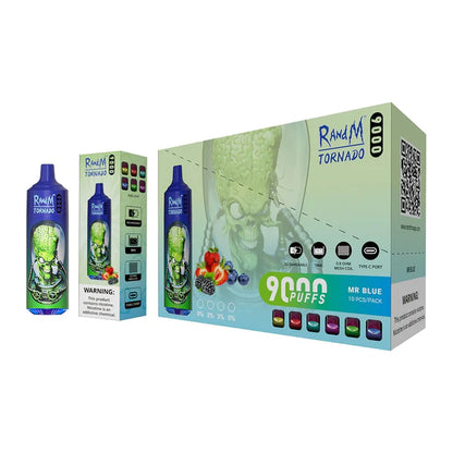 mr blue rick and morty 9000 puffs vape