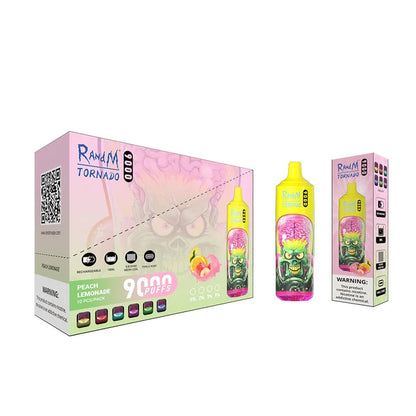 peache lemonade r and m tornado 9000 vape
