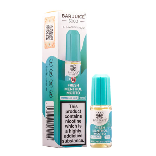 Fresh Menthol Mojito Nic Salt E-Liquid by Bar Juice 5000