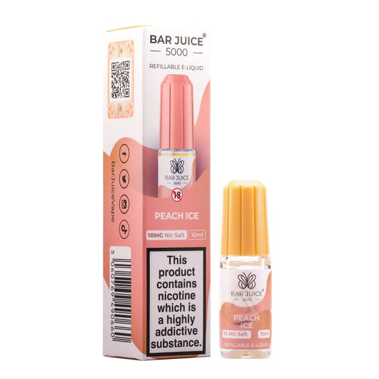 Peach Ice Nic Salt E-Liquid by Bar Juice 5000