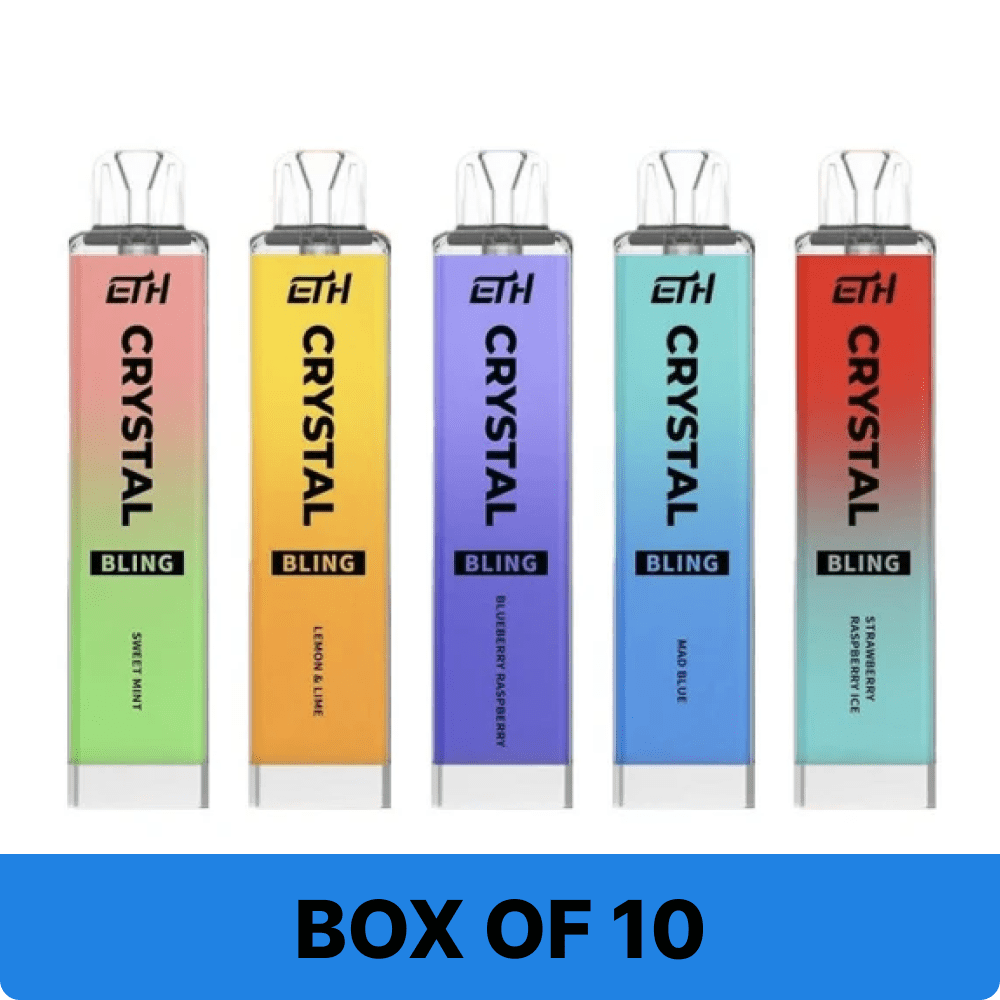 Crystal Bling 6000 Puffs Box of 10 Vape