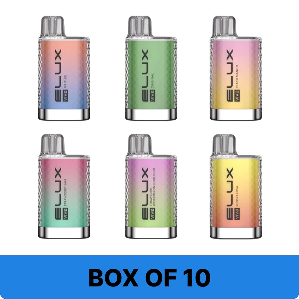 Elux Viva 5000 Puffs Box of 10 Vape