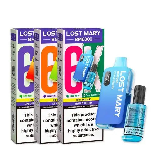 20mg Lost Mary BM6000 Puffs Disposable Vape