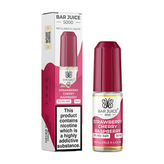 Strawberry Cherry Raspberry Nic Salt E-Liquid by Bar Juice 5000