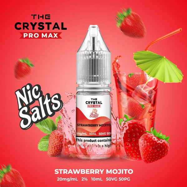 10mg Crystal Pro Max Nic Salts E-Liquid by Hayati: