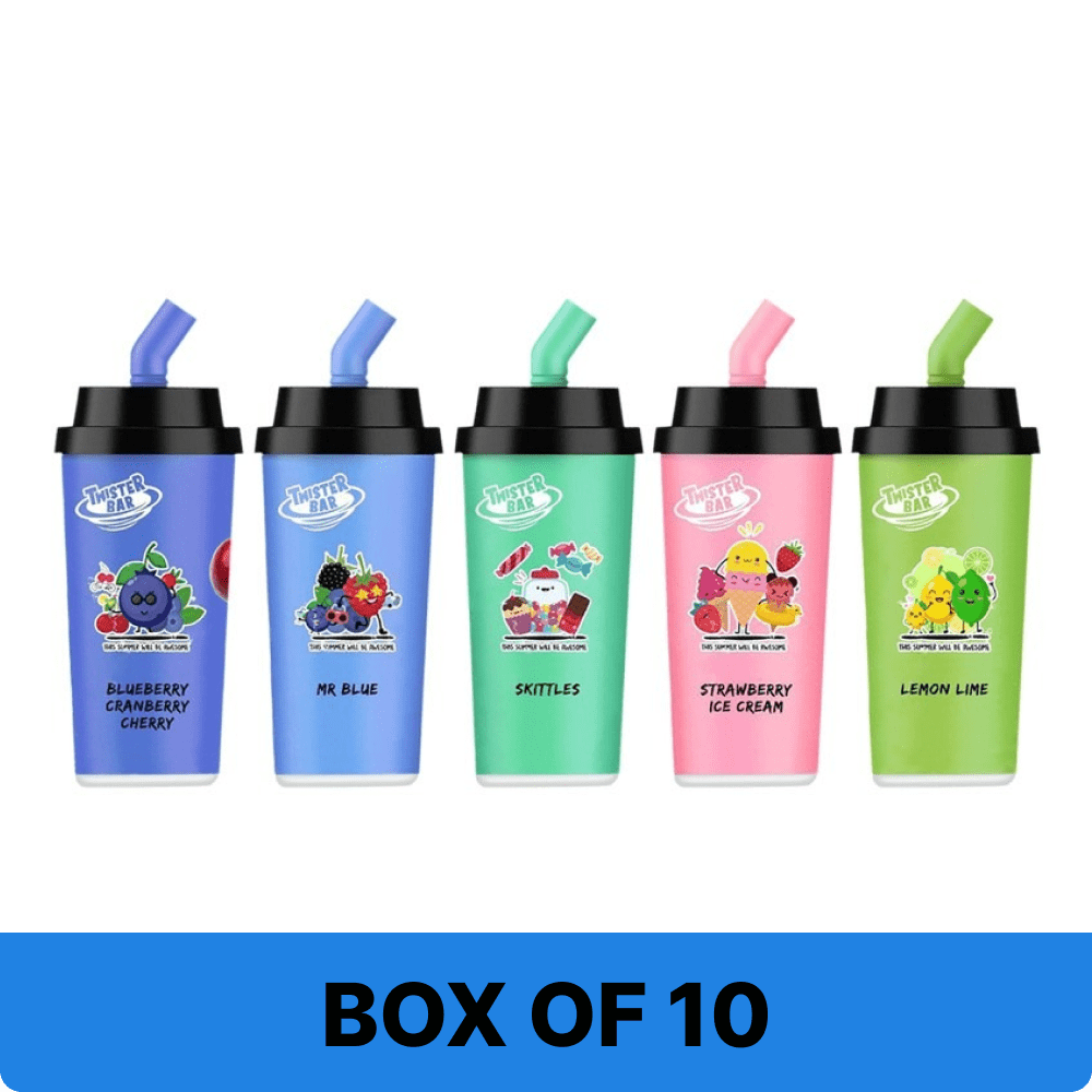 Twister Bar 7000 Puffs Box of 10 Disposable Vape
