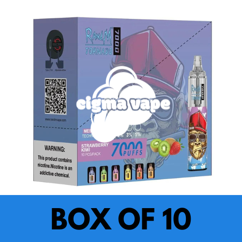 RANDM TORNADO 7000 PUFFS VAPE BOX OF 10