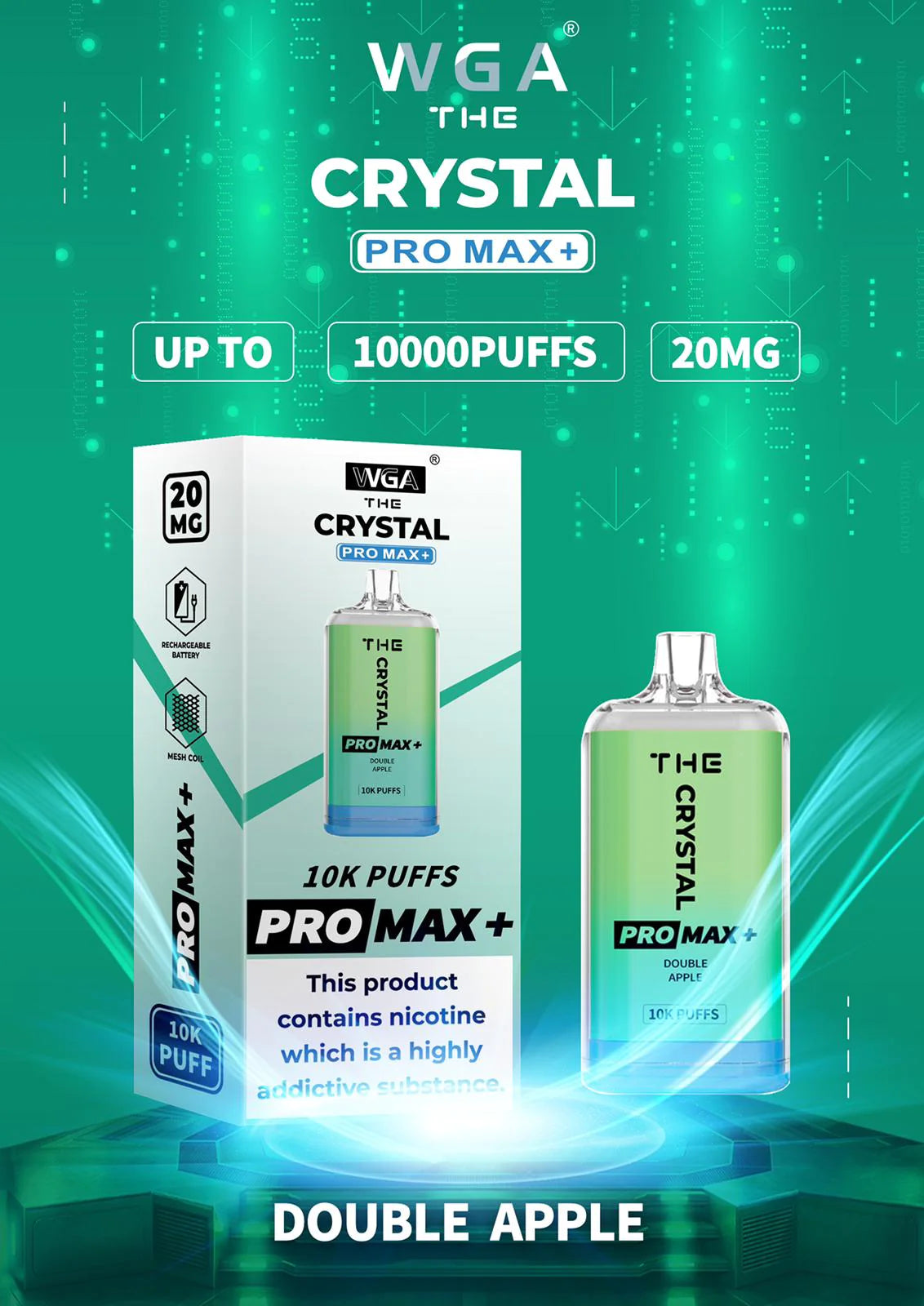 Crystal Pro Max Vape 10000 Puffs