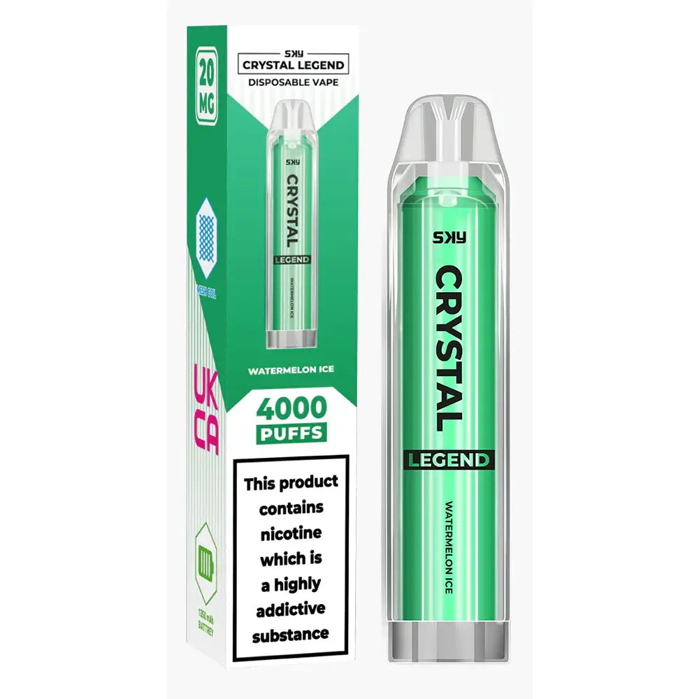 crystal legend 4000 puffs disposable vape