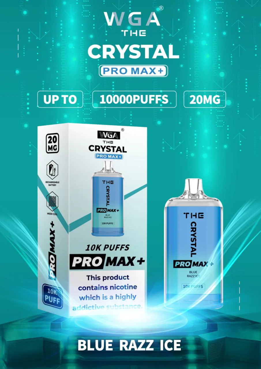 CRYSTAL PRO MAX 10000 PUFFS VAPE BOX OF 10