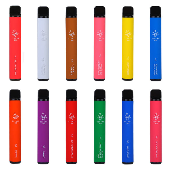 Elf Bar 600 Puffs Disposable Vape 20mg